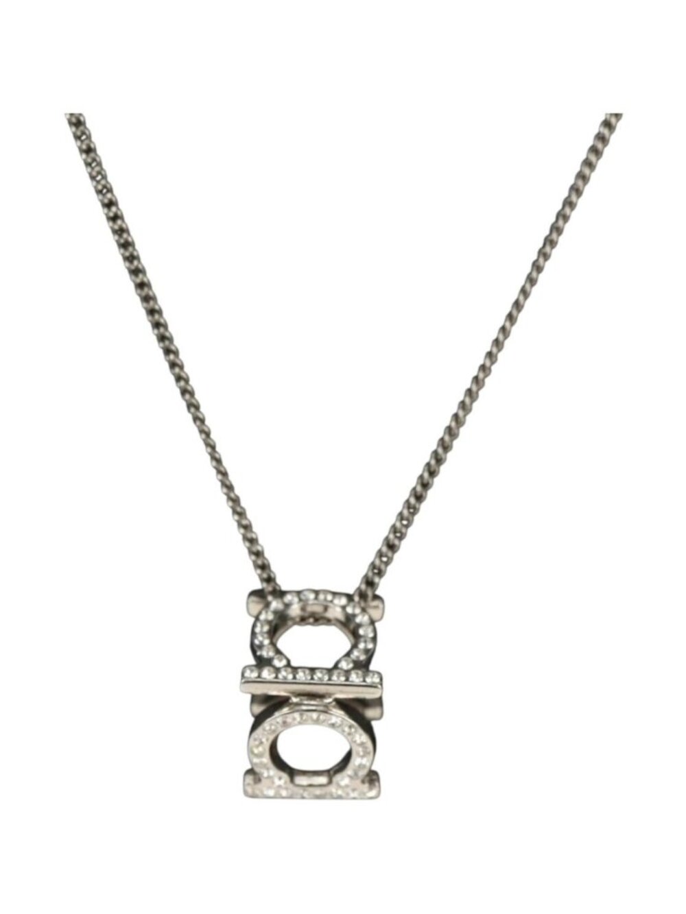 Salvatore Ferragamo Gancini Necklace metal Silver